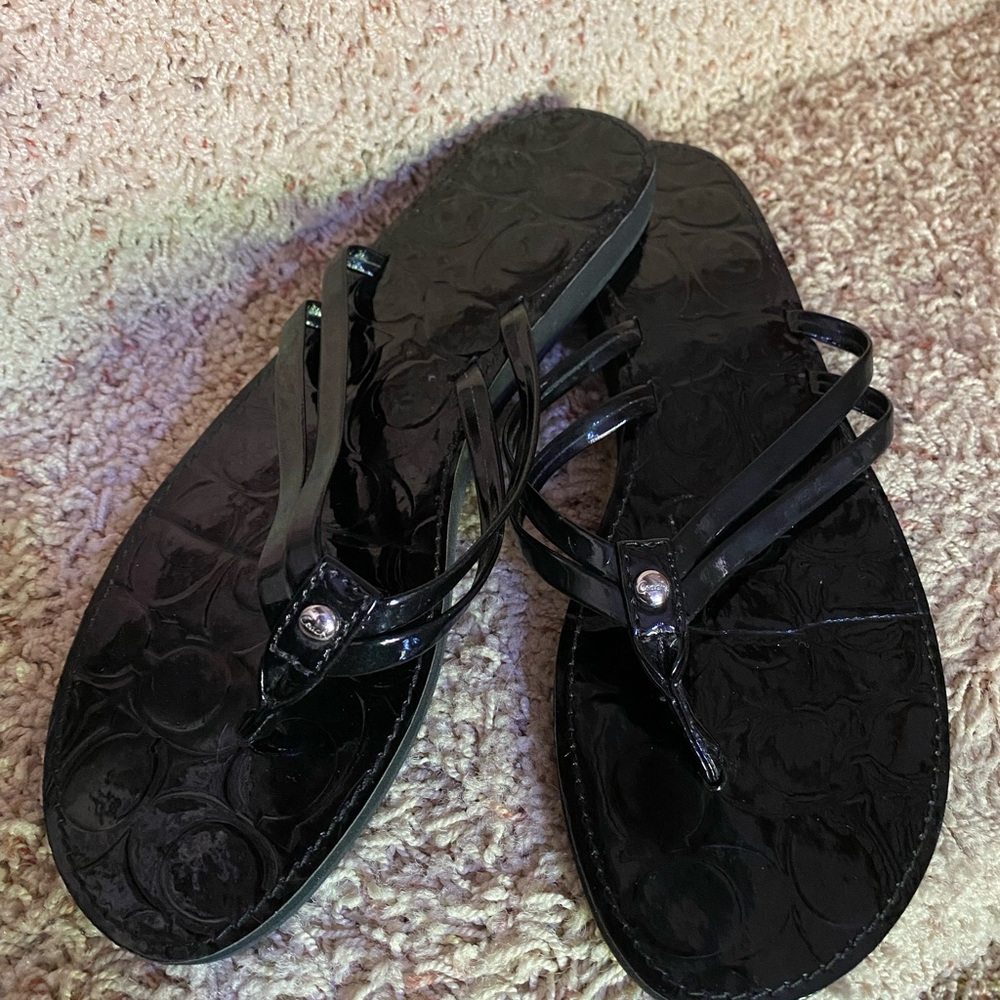 Coach flip flops